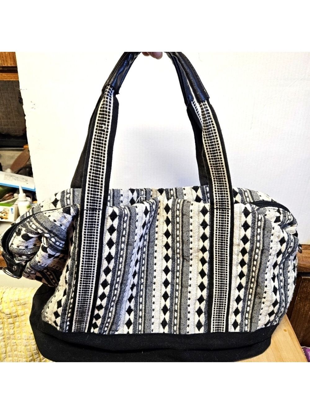 Vintage Unisex Handmade Embroidered Indian Bohemian Tote Bag